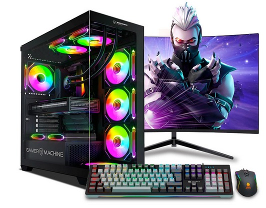 PC Gamer Falkor Pink Plus Core i9 12900KF 12th RAM 32GB DDR5 SSD 1TB TARJETA VIDEO RTX4060 8GB MONITOR PLANO 27 LG FUENTE 700W, MOUSE Y TECLADO
